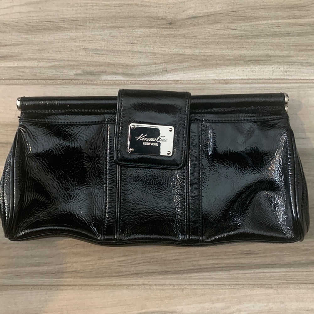 Kenneth Cole New York Black Clutch Purse